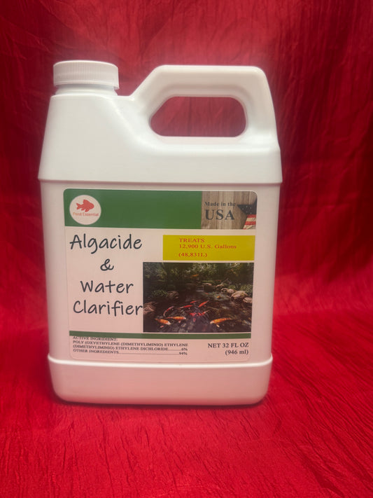 32oz Algacide + water clarifier for koi pond aquarium